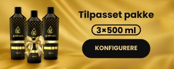 Tilpasset pakke 3 x 500 ml